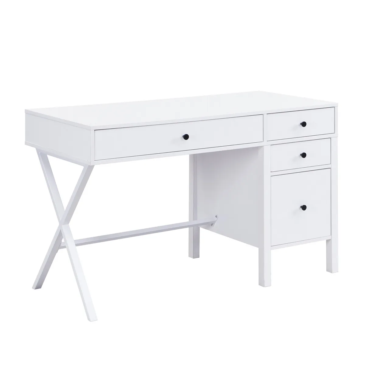 JUST HOME COLLECTION - Escritorio Leeton Blanco 120x76x55 cm