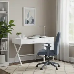 JUST HOME COLLECTION - Escritorio Leeton Blanco 120x76x55 cm