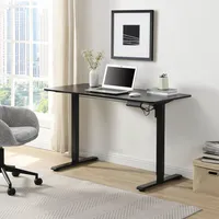 Escritorio Altura Ajustable Eléctrico Negro 120X144X60 Cm