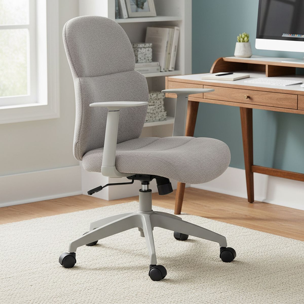 JUST HOME COLLECTION - Silla Escritorio Martina Gris 58x93x59 cm