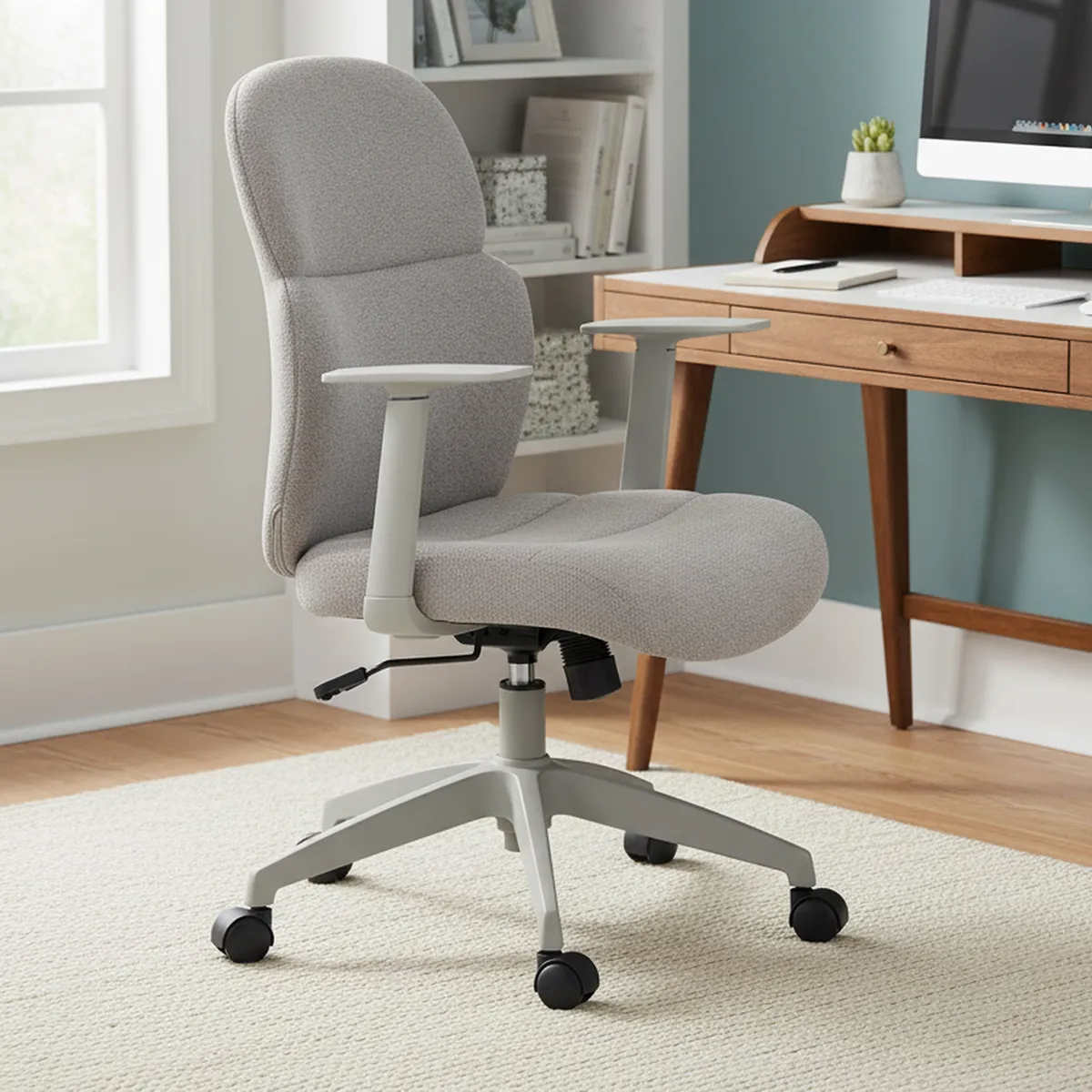 JUST HOME COLLECTION - Silla Escritorio Martina Gris 58x93x59 cm