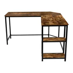 JUST HOME COLLECTION - Escritorio En L Albi Café 138X76X138 Cm