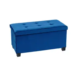 JUST HOME COLLECTION - Banqueta Barney azul 38x76x38 cm