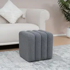 JUST HOME COLLECTION - Puff Luna 38x38x40 cm gris