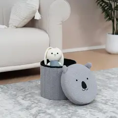 JUST HOME COLLECTION - Puff 30x30x30 cm Gris