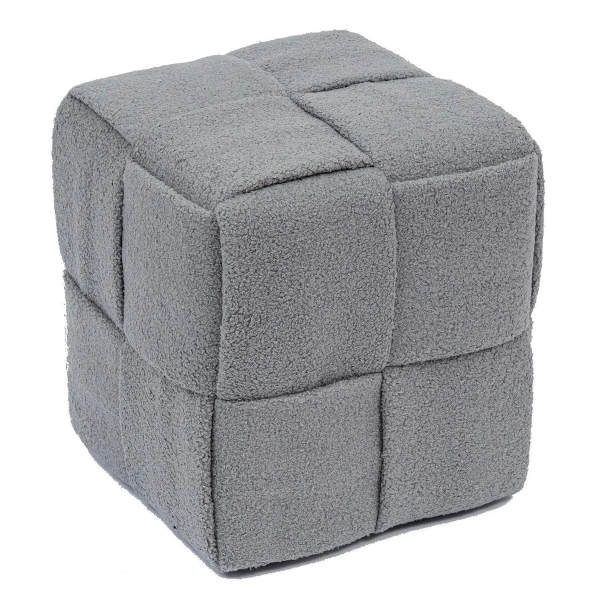 JUST HOME COLLECTION - Puff Zoe 38x38x40 cm gris