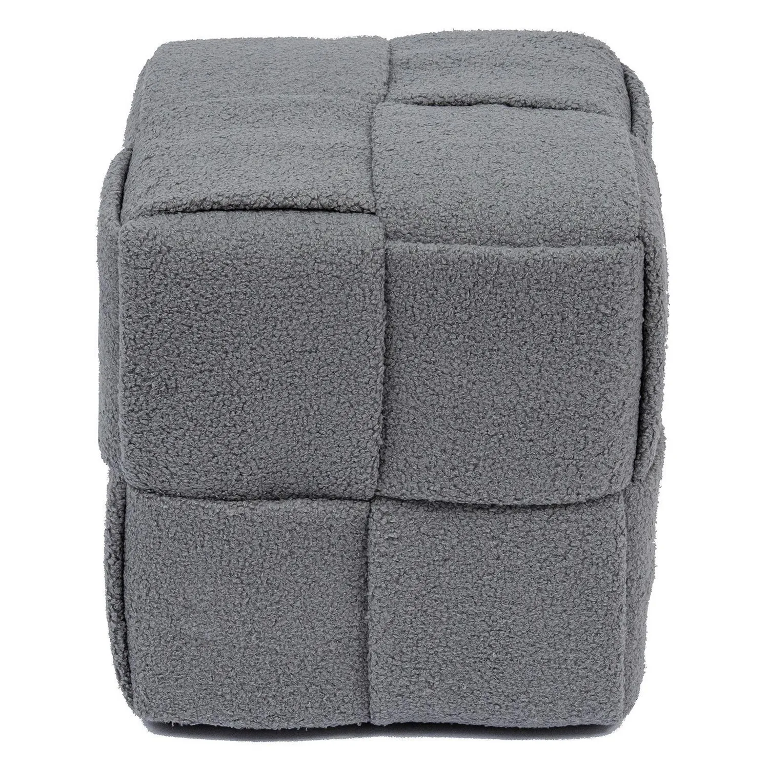 JUST HOME COLLECTION Puff Zoe 38x38x40 cm gris | Falabella Chile