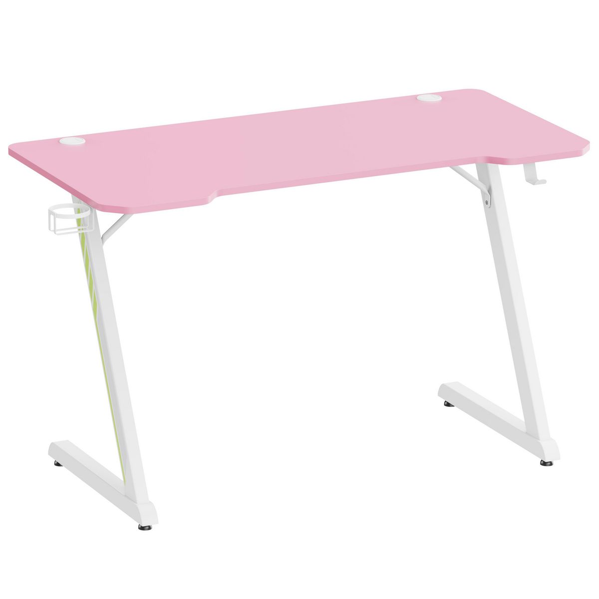 JUST HOME COLLECTION - Escritorio Gamer Zeta Rosado 120x75x60 cm