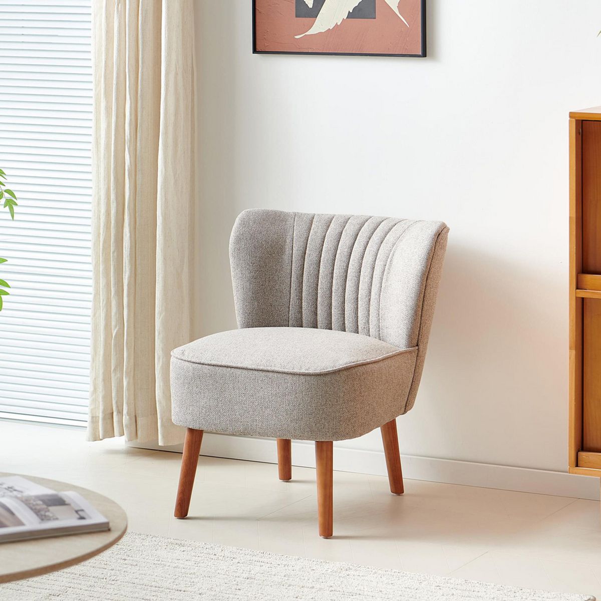 NON BRANDED - Poltrona 1 cuerpo Marvel 58x69x67 cm Taupe