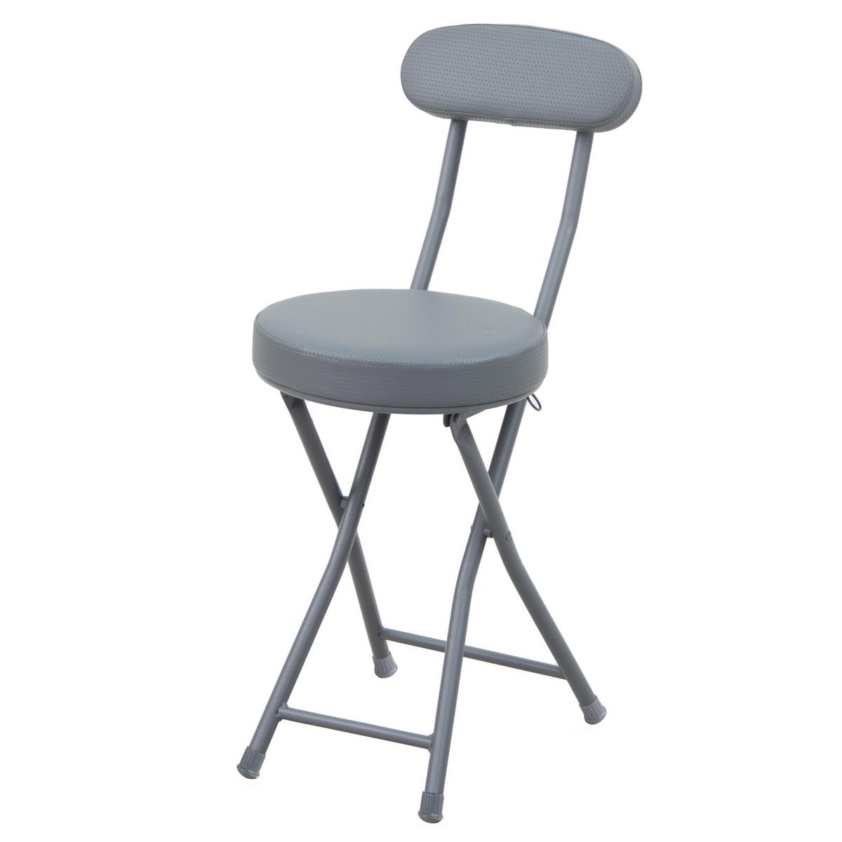 JUST HOME COLLECTION - Silla Plegable Gris 73x30x45 cm