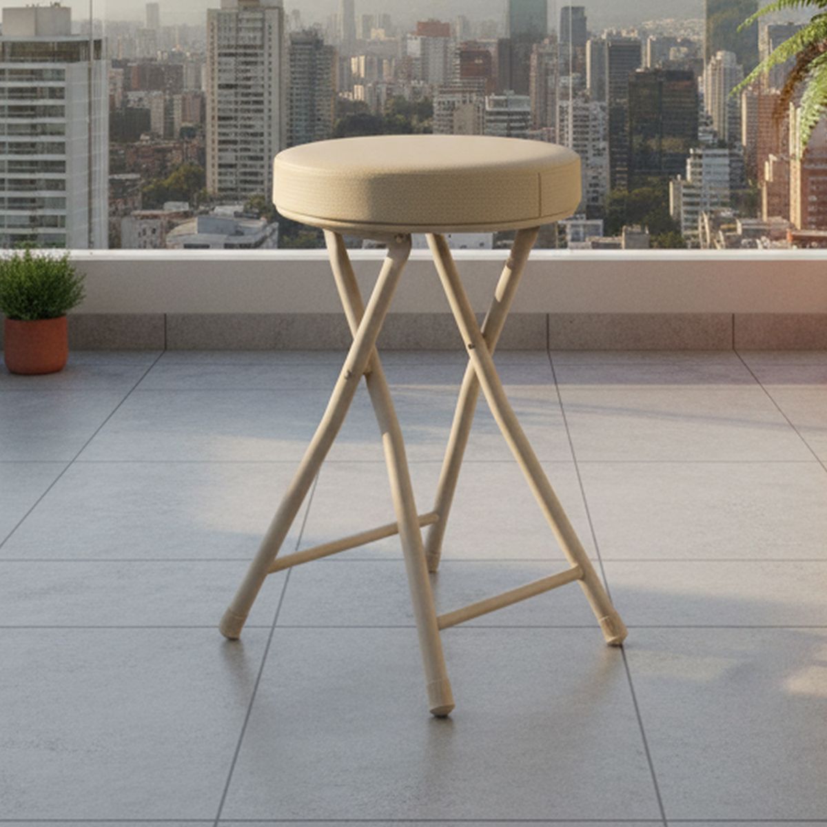 JUST HOME COLLECTION - Piso/butaco Beige 49x30x30 cm