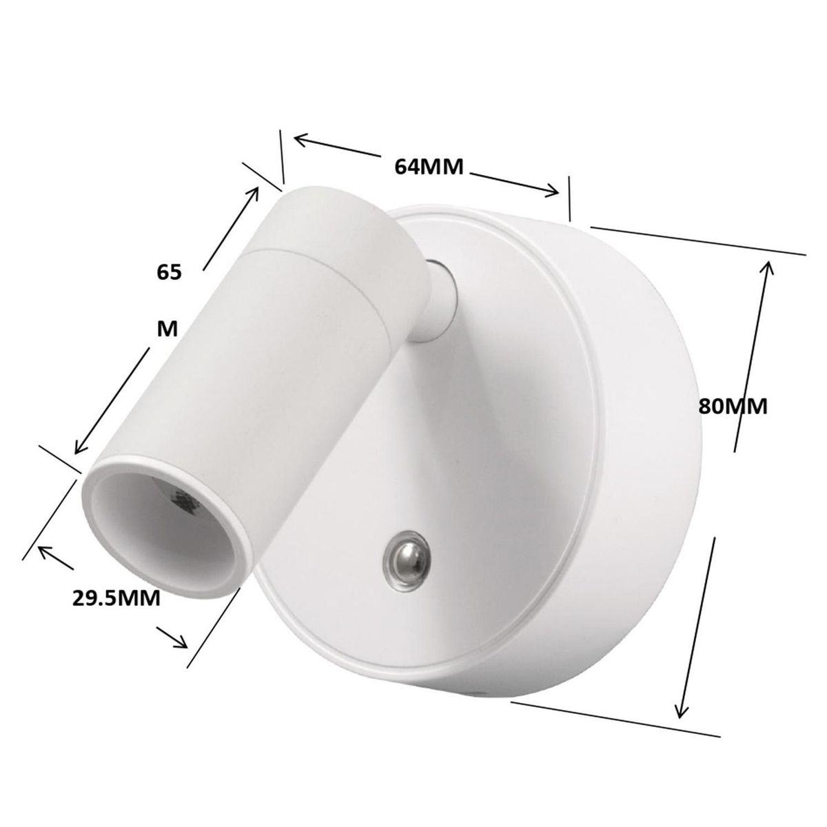 JUST HOME COLLECTION - Aplique Led Plástico Blanco