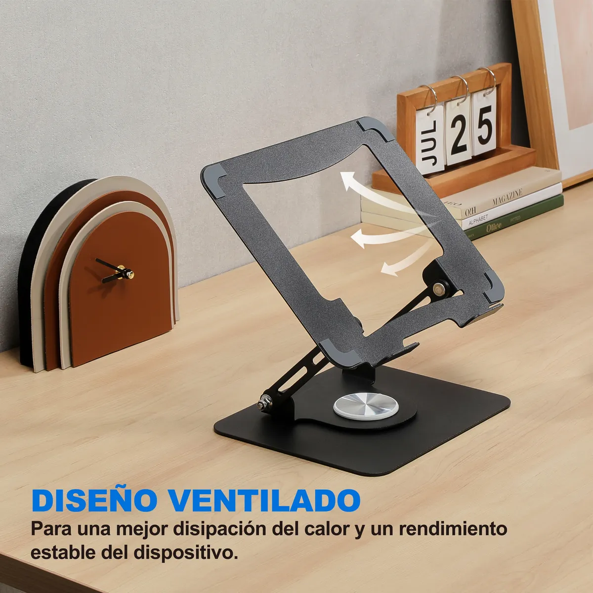 JUST HOME COLLECTION - Soporte laptop giratorio 360º