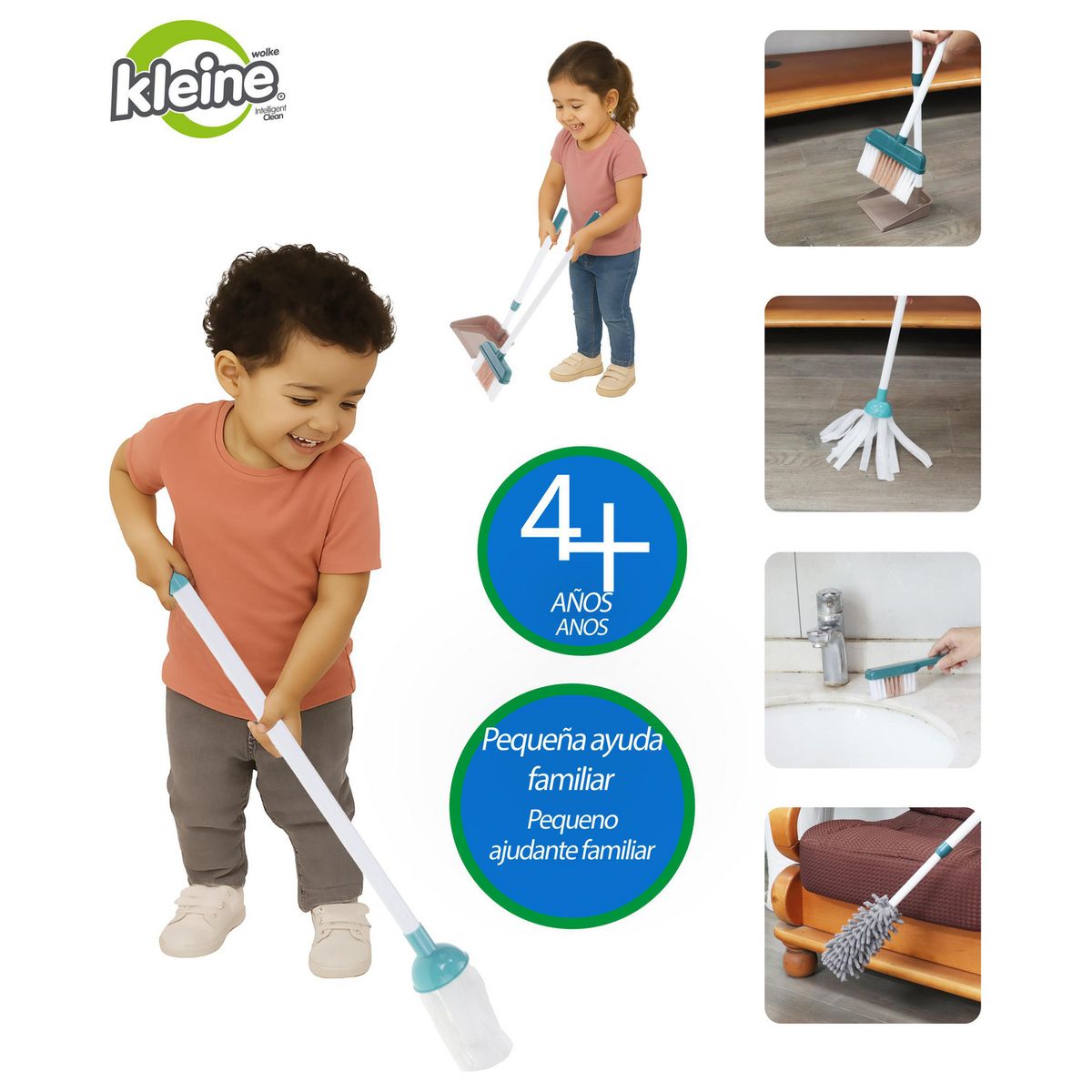 KLEINE WOLKE - Pack de limpieza para niños