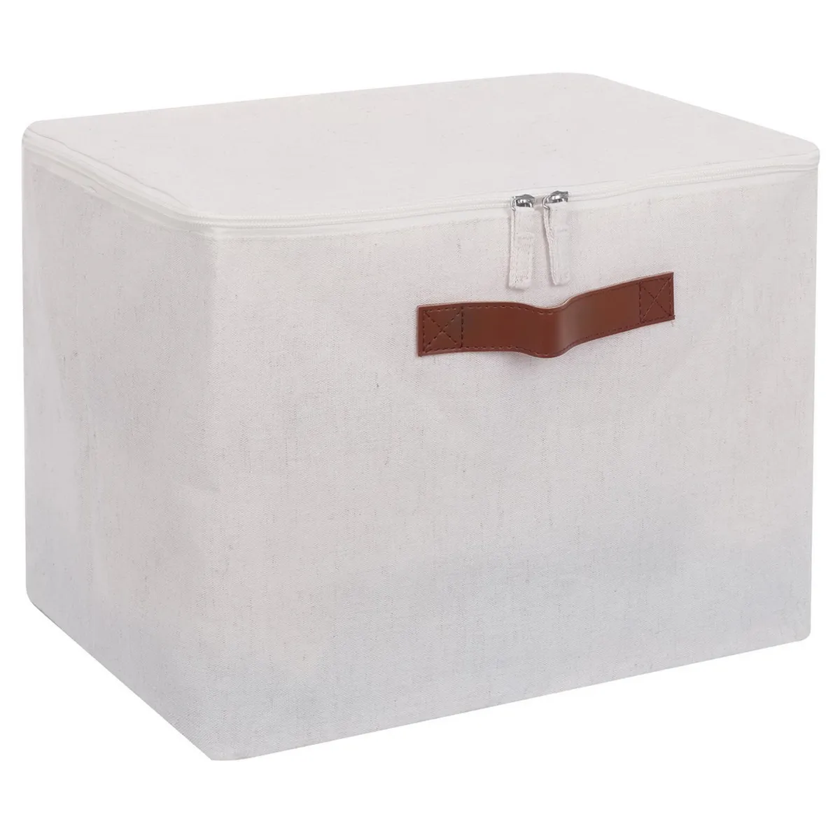 JUST HOME COLLECTION - Caja textil 37x26x26 cm Beige