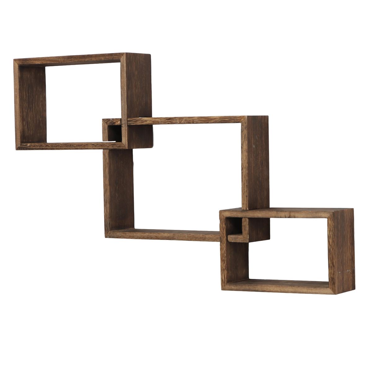 JUST HOME COLLECTION - Repisa Madera 3 Nivel(es) 81x51x10 cm Negro