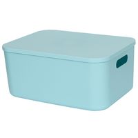 Caja con tapa 35.5x15.5x25 cm Turquesa