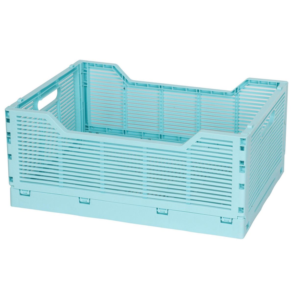 JUST HOME COLLECTION - Caja plegable 40x17x30 cm Turquesa