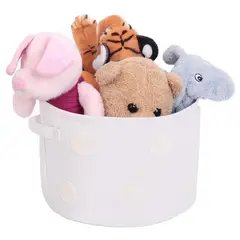 JUST HOME COLLECTION - Cesto organizador 29x29x19 cm Blanco