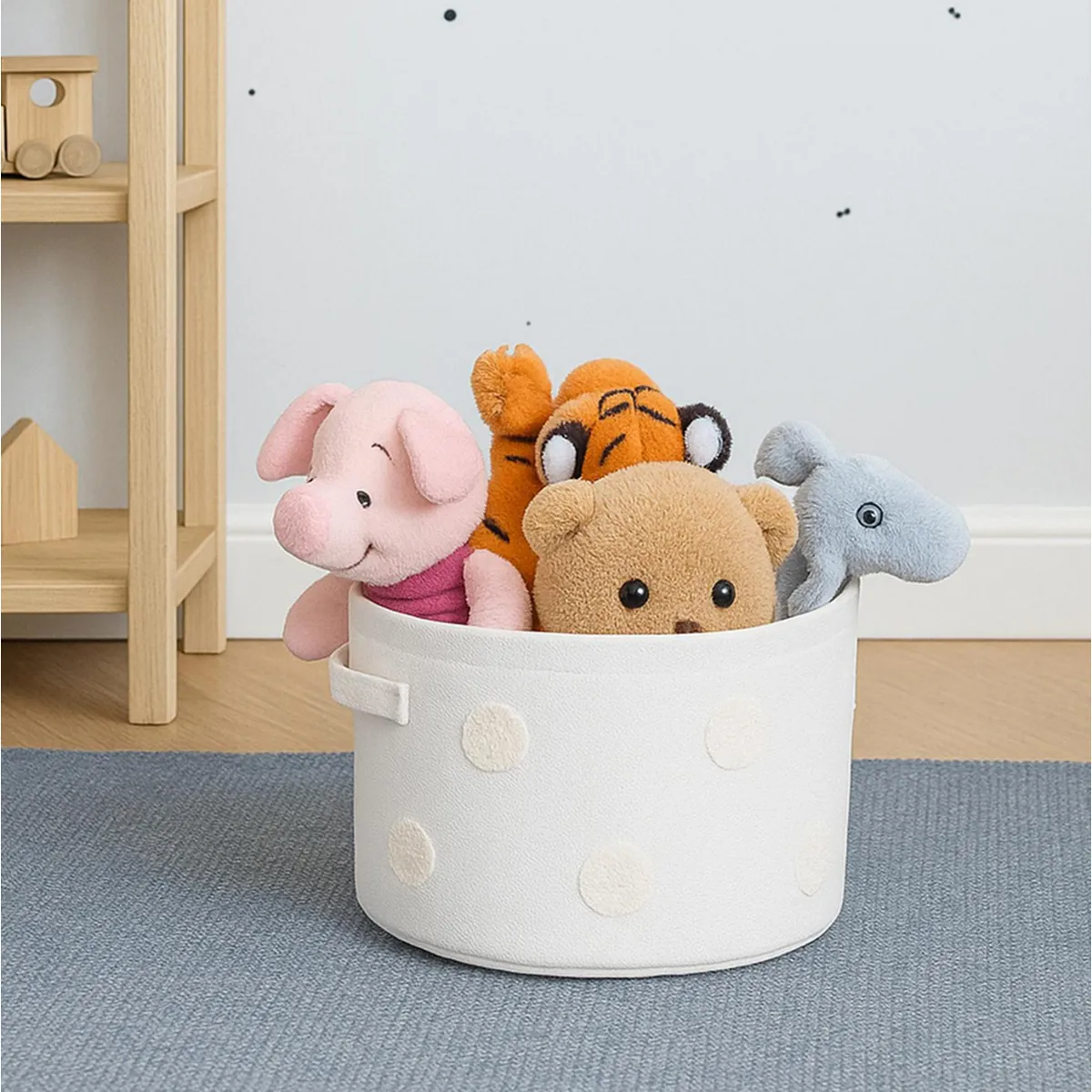 JUST HOME COLLECTION - Cesto organizador 29x29x19 cm Blanco