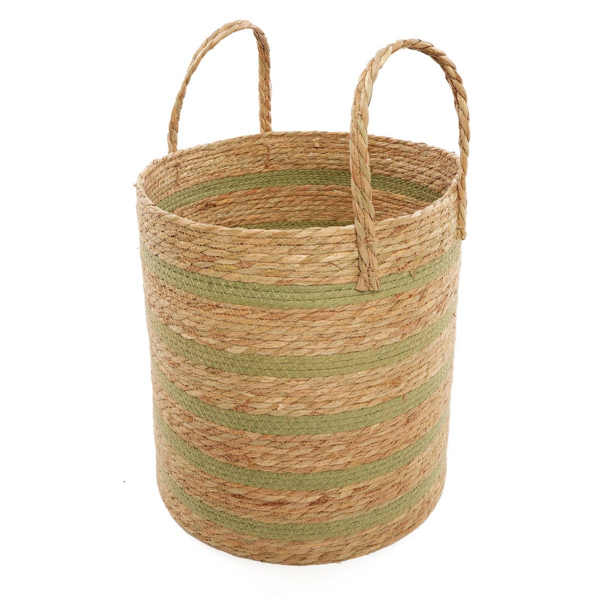Canasto 36x40x36 cm Café/Verde, marca JUST HOME COLLECTION - Foto 2