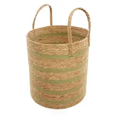 JUST HOME COLLECTION - Canasto 36x40x36 cm Café/Verde