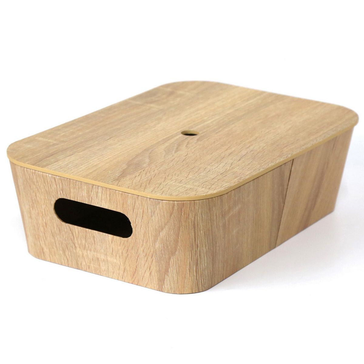 JUST HOME COLLECTION - Caja ecologica 26x37,5x11 cm tapa