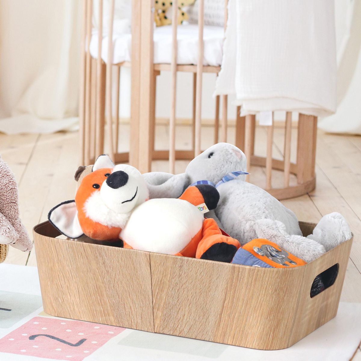 JUST HOME COLLECTION - Caja ecologica 26x37,5x11 cm tapa