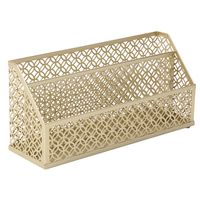 Organizador escritorio 12,5x8,5x26,5 cm dorado