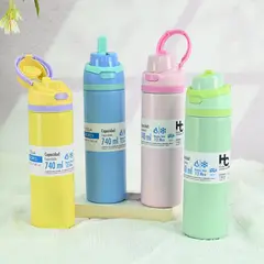 JUST HOME COLLECTION - Termo Botella 740 ml Azul/Verde/Amarillo/Rosa