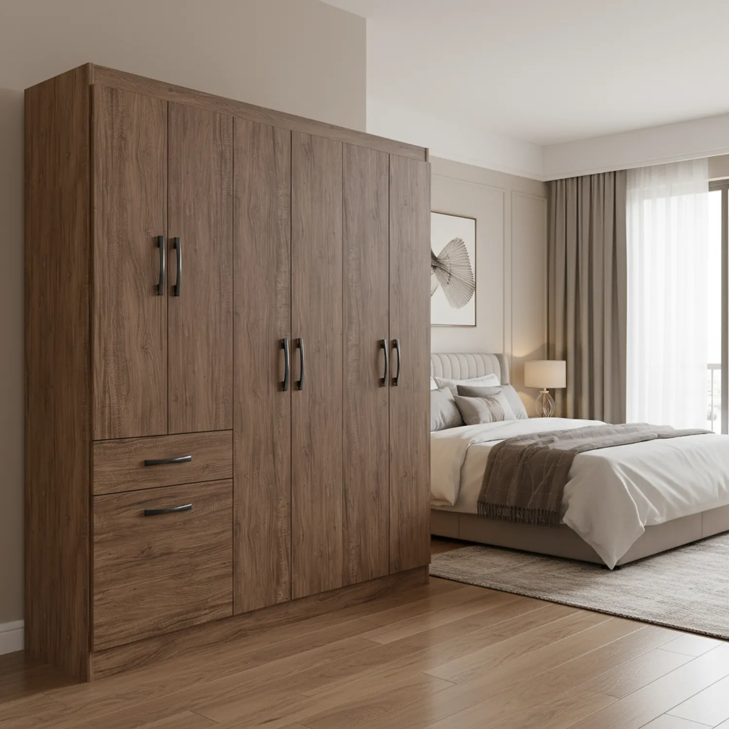 CASA BONITA Closet 7 Puerta(s) 1 Cajón(es) 3 Repisa(s) 137x177x38