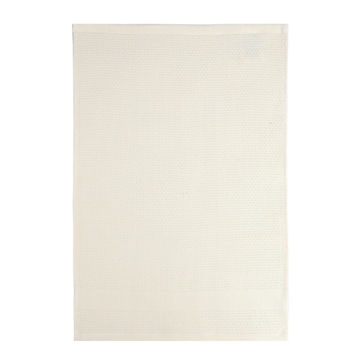 JUST HOME COLLECTION - Set 2 Paños de Cocina Rectangular 40x60 cm Waffle Taupe/Blanco