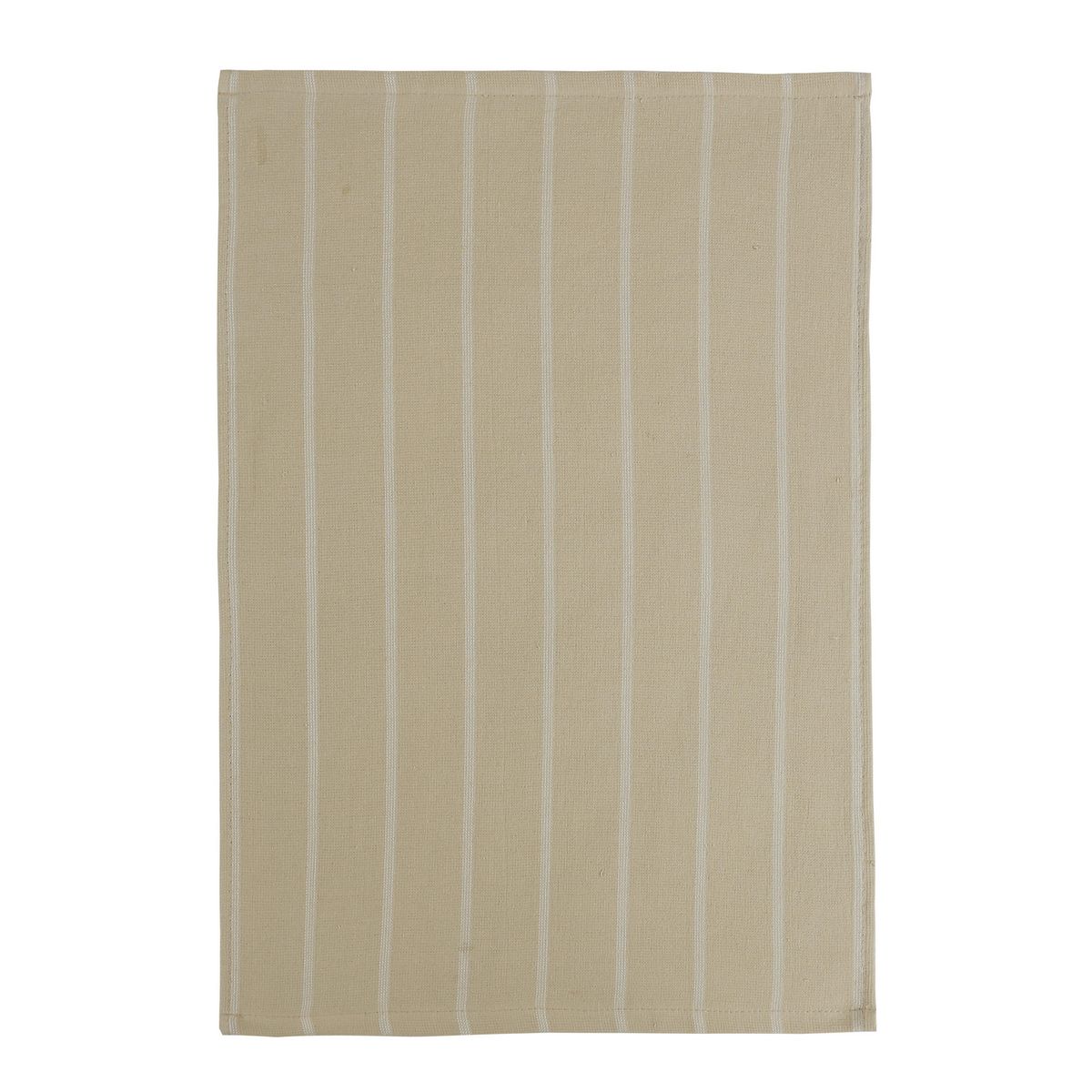 JUST HOME COLLECTION - Set 3 Paños de Cocina Rectangular 40x60 cm Liso Taupe/Blanco