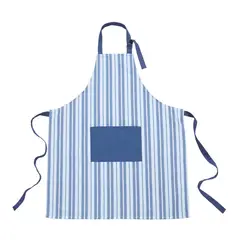 JUST HOME COLLECTION - Delantal Unisex Azul/Blanco Talla única