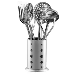 JUST HOME COLLECTION - Set Utensilios acero inoxidable 8 piezas