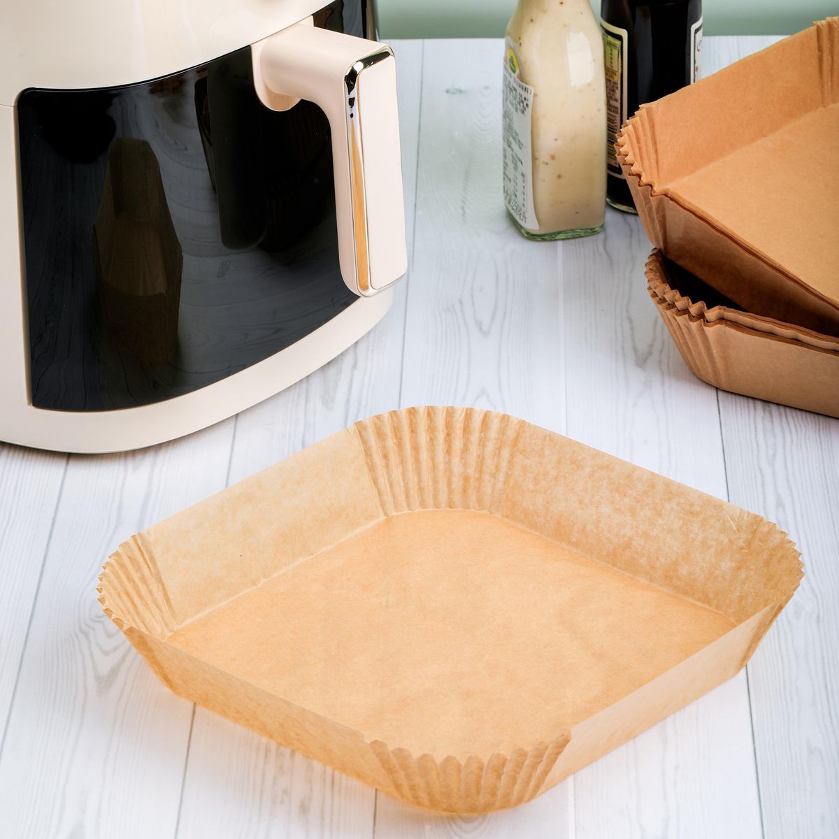 JUST HOME COLLECTION - Set 100 Papeles para Freidora 28x25.5 cm