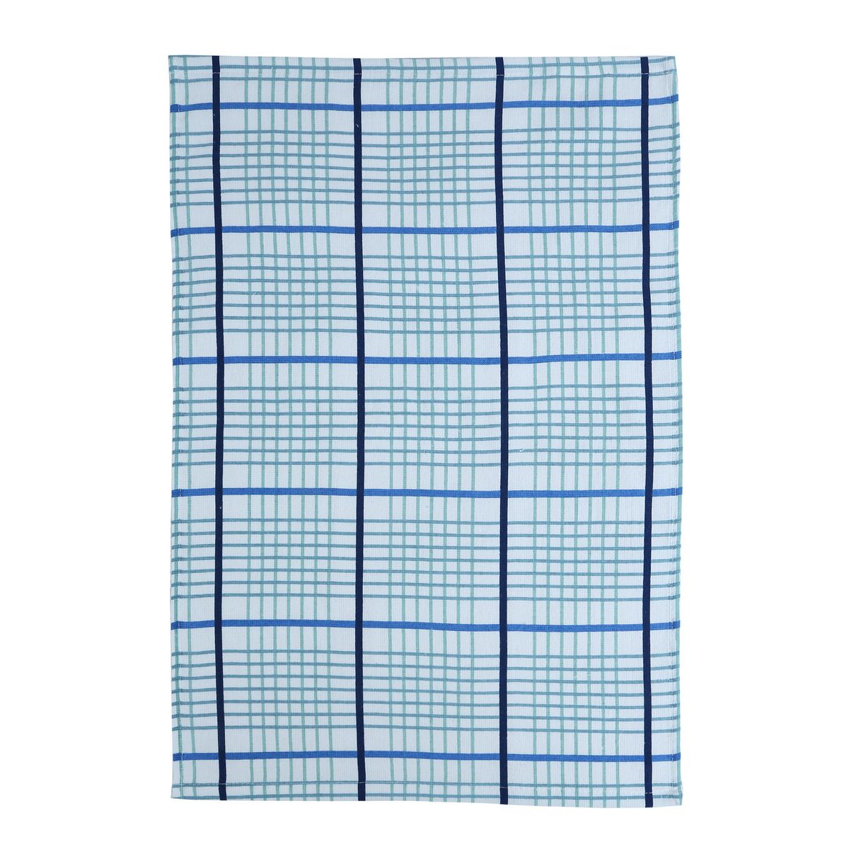 JUST HOME COLLECTION - Set 4 Paños de Cocina Rectangular 40x60 cm Diseño Azul