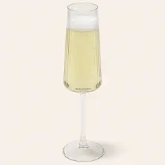 JUST HOME COLLECTION - Set 6 Copas de Champán 250 ml Vidrio Transparente