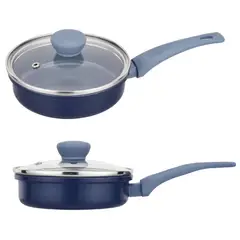 JUST HOME COLLECTION - Cacerola 14 cm Aluminio Azul