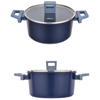 Imagen 2 del producto Olla de Aluminio 24 cm 4.5 l Azul Navy Nova