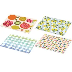 JUST HOME COLLECTION - Tabla para Cortar de Vidrio 30x40 cm Colores Surtidos