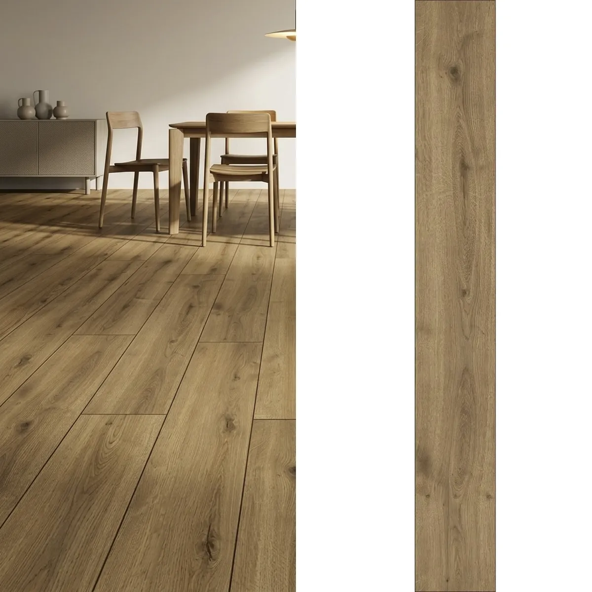 Piso Laminado Kiwi Sunset 5,5mm Resistente al Agua 2,4m2, marca KRONOTEX - Foto Principal