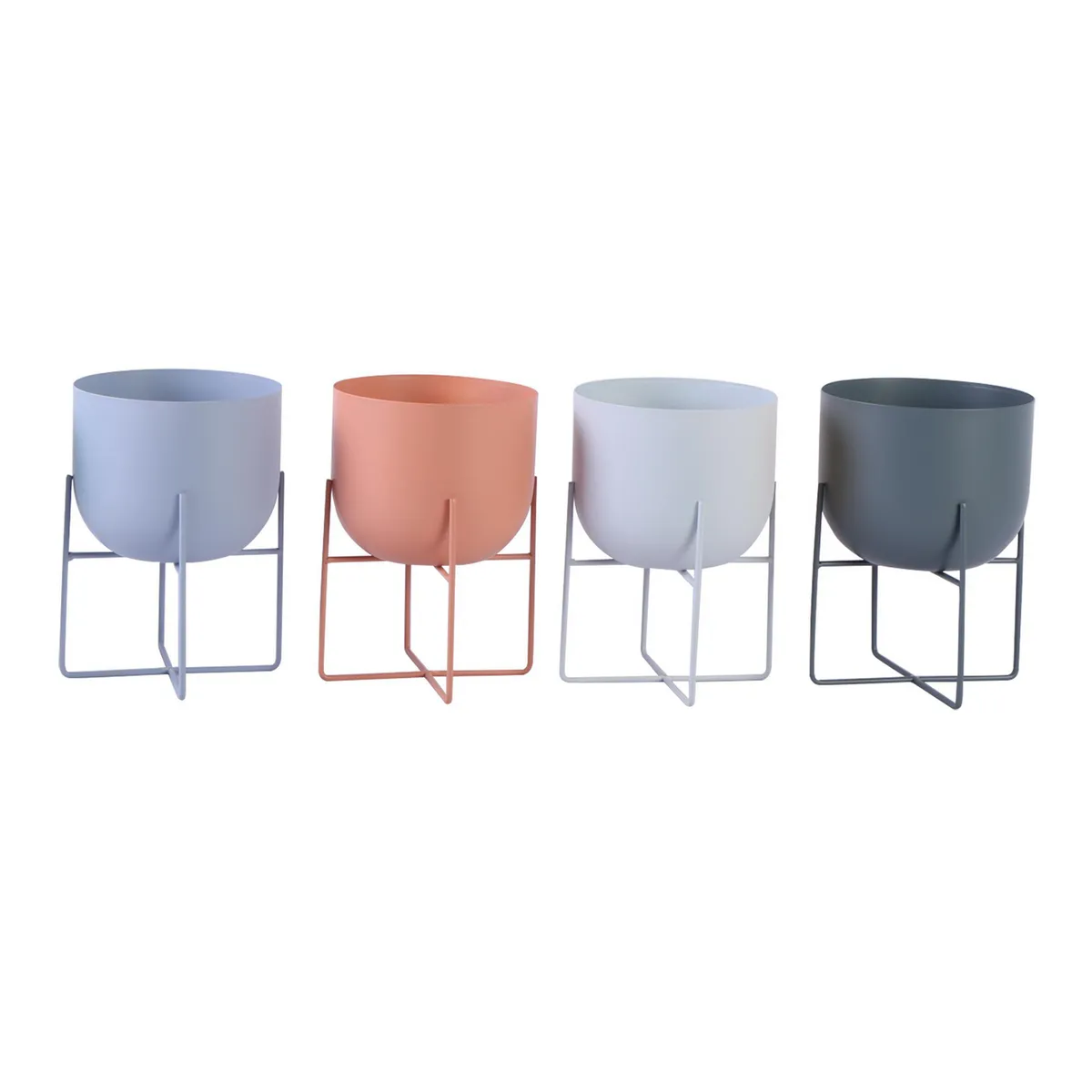 JUST HOME COLLECTION - Macetero de Metal 16x23 cm Colores Surtidos