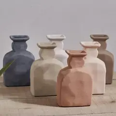 JUST HOME COLLECTION - Jarrón Cerámica 16 cm Colores Surtidos