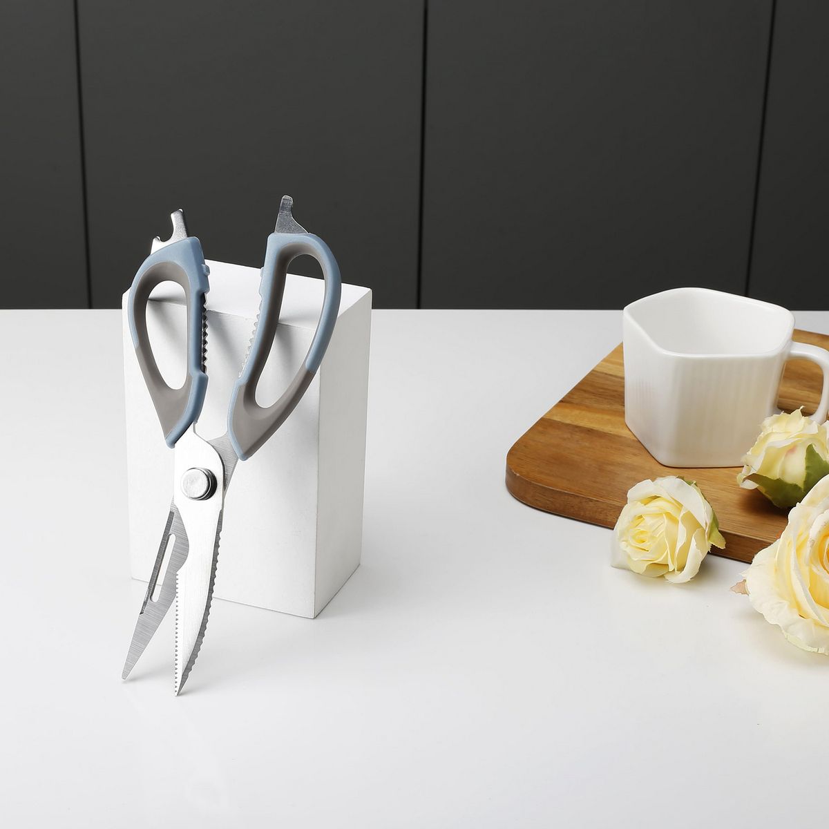 JUST HOME COLLECTION - Tijera de Cocina 22.6 cm azul