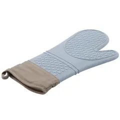 JUST HOME COLLECTION - Guante de Cocina Silicona Azul/café