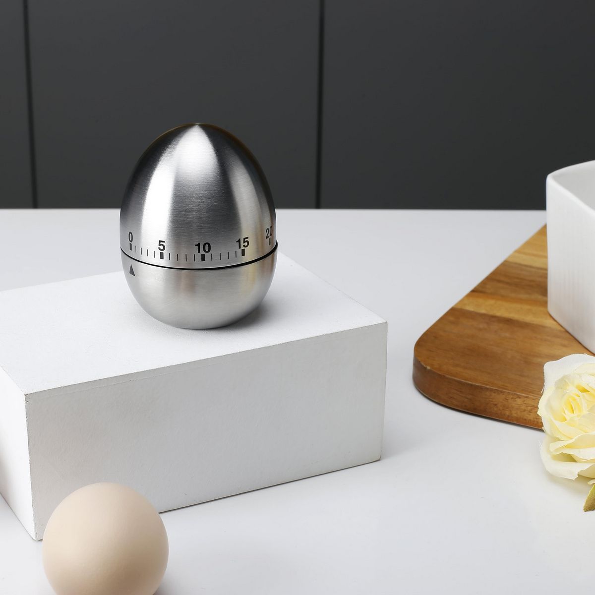 JUST HOME COLLECTION - Temporizador acero inoxidable