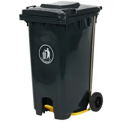 KLEINE WOLKE - Basurero Contenedor 240 l con ruedas y pedal