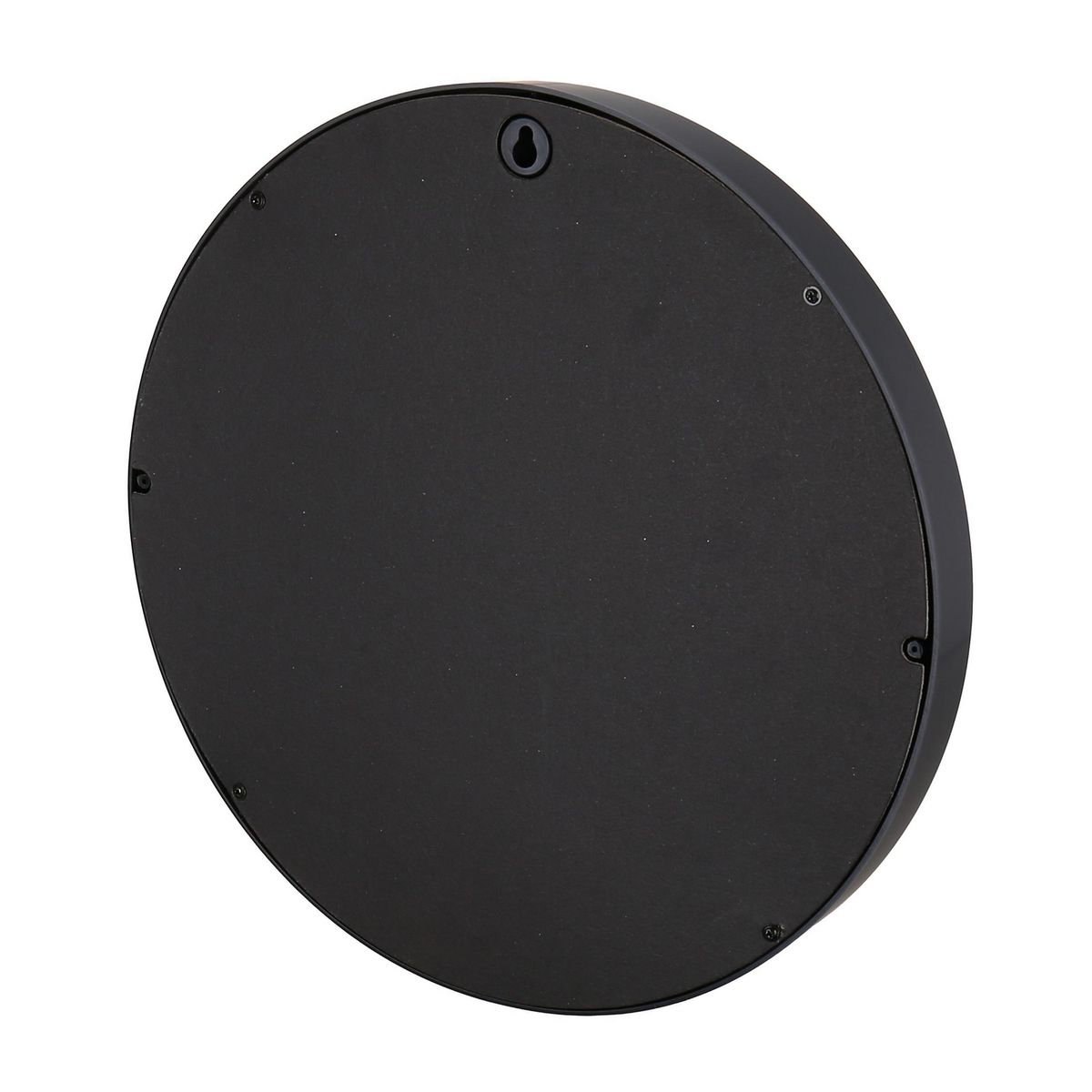 JUST HOME COLLECTION - Espejo Redondo Decorativo 30x30 cm Negro