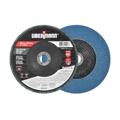 UBERMANN - Disco Flap metal 7" Grano 120 zirconio